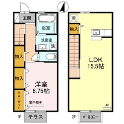 D-Room秋吉　B棟の物件間取画像